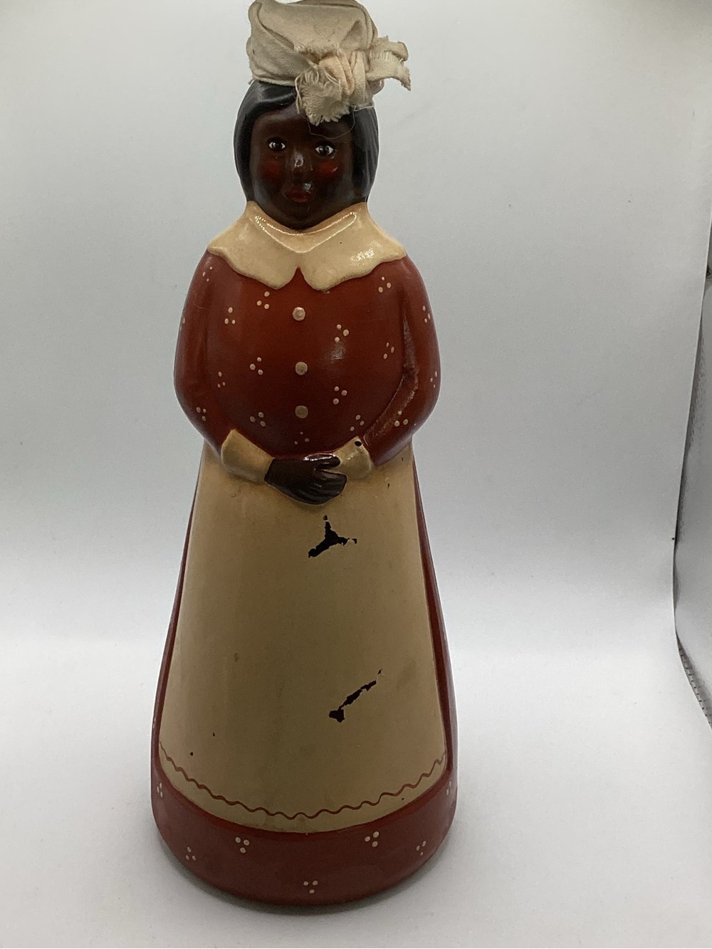 vintage hand-painted glass Mrs. Butterworth syrup bottle
